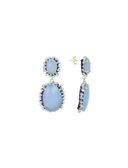 Lott Oorbellen Pendant Earring Double M - Crystal Blue