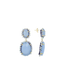 Lott Oorbellen Pendant Earring Double M - Crystal Blue