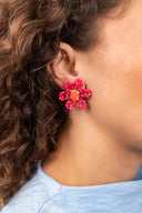 Lott Oorbellen Blooming Flower M - Mix Fuchsia