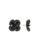 Lott Earrings Flower S - Black