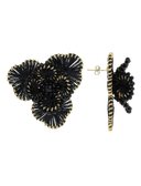 Lott Zwarte Oorbellen Flower Earring L Aster