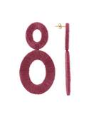 Lott Oorbellen Open Oval L - Berry Pink