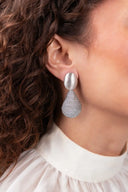 Lott Oorbellen Threated Teardop L - Cloudy Blue