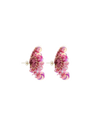 Lott Oorbellen Flower w/ Sequins S - Berry Pink
