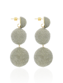 Lott Beige Oorbellen Silk Triple Braided Globe L - Nude