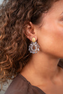 Lott Oorbellen Flower Drop Element - Ice Blue