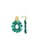Lott Oorbellen Flower Drop Element - Emerald