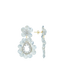 Lott Oorbellen Flower Double Drop S/M - Retro Blue