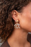 Lott Oorbellen Flower Double Drop S/M - Nude