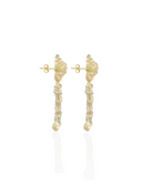 Lott Oorbellen Flower Double Drop S/M - Nude