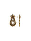 Lott Oorbellen Flower Double Drop S/M - Copper