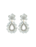 Lott Oorbellen Flower Double Drop S/M - Ice Blue