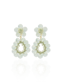 Lott Oorbellen Flower Double Drop S/M - Light Aqua