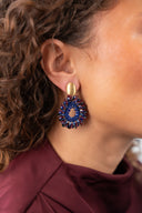 Lott Blauwe Oorbellen Drop Kristallenl S Sequins Robin