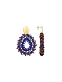 Lott Blauwe Oorbellen Drop Kristallenl S Sequins Robin