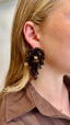 Lott Oorbellen Sequin Mix Waterfall Wide - Metallic Brown