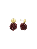 Lott rode oorbellen Daisy Flower globe S