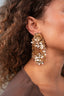 Lott Oorbellen Sequin Flower Rain - Gold