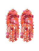 Lott Oorbellen Sequin Flower Rain - Fuchsia Pink Mix