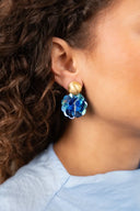 Lott Oorbellen Fine Big Sequins Globe S - Ocean Mix