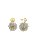 Lott Oorbellen Fine Big Sequins Globe S - Crystal Nude