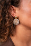 Lott Oorbellen Fine Big Sequins Globe S - Crystal Nude