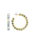 Lott Oorbellen Hoop M Gold - M. Sapphire Opal Julliette