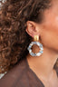 Lott Oorbellen Element Hoop M - Sapphire Opal