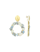 Lott Oorbellen Element Hoop M - Sapphire Opal