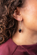 Lott Purple Oorbellen Daan Strass Pendant S