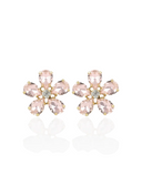 Lott Oorbellen Strass Flower M - Bubble Pink