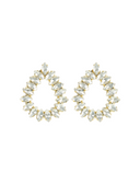 Kristalkleurige Strass Oorbellen Hally S