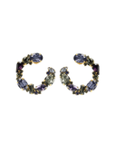 Lott Dark Purple Oorbellen Dewi Irregular Creool