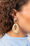 Lott Earrings Flat Open Teardrop