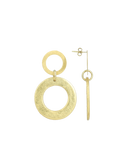 Goudkleurige Oorbellen Lena Open Circle S