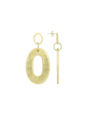 Goudkleurige Oorbellen Meave Open Oval M
