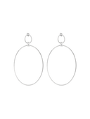 Lott Oorbellen Eslie Oval Satin - Silver