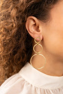 Lott Oorbellen Eslie Double Round Satin