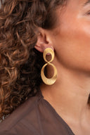 Lott Classic Oorbel Double Open Oval Satin