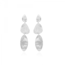 Lott Oorbellen Stone Shape Triple M - Silver