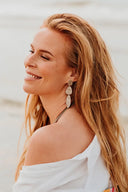 Lott Oorbellen Stone Shape Triple M - Silver