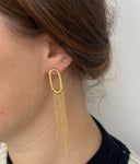 Lott Oorbellen Oval Tube Chain