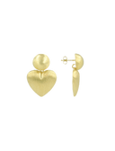 Lott Classic Oorbellen Brushed Hart S