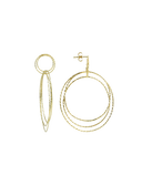 Lott Classic oorbellen triple hoops glow L