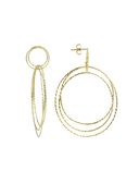 Lott Classic oorbellen triple hoops glow XL