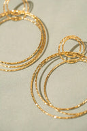 Lott Classic oorbellen triple hoops glow XL