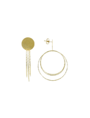 Classic oorbellen triple hoops glow L