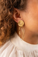 Classic oorbellen triple hoops glow L
