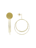 Lott Classic oorbellen triple hoops glow XL