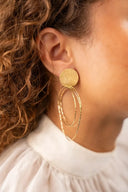 Lott Classic oorbellen triple hoops glow XL